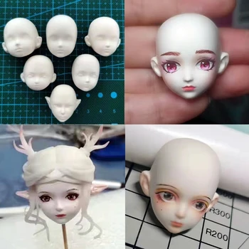 Човешко лице 3D кукла кристал епоксидна смола мухъл ароматерапия мазилка силиконови мухъл DIY занаяти орнаменти декорация леене инструмент
