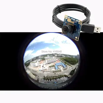 Широкоъгълна USB видео камера платка 1080P 1920X1080 MJPEG 30fps CMOS CCTV USB модул за камера за наблюдение с 5MP 1.05mm обектив за рибешко око