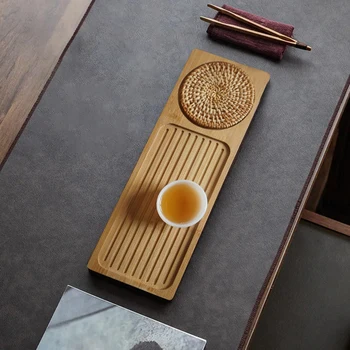 Японска тава за сервиране на чай Тава за сервиране Декоративна тава за рязане на тави с чанта за съхранение за IGT аксесоари за къмпинг маса